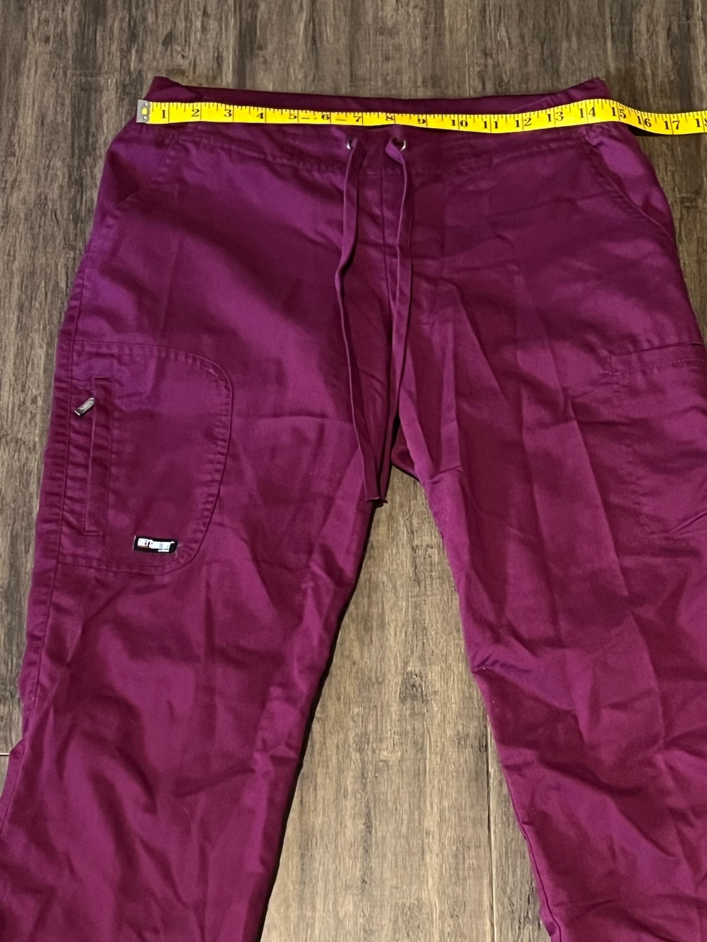 Women’s burgundy Greys Anatomy by Barco medical scrub pants burgundy S Petite